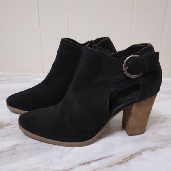 Michael Shannon | Black Suede Ankle Boot Side Zip | Size 9.5 - Picture 2 of 12